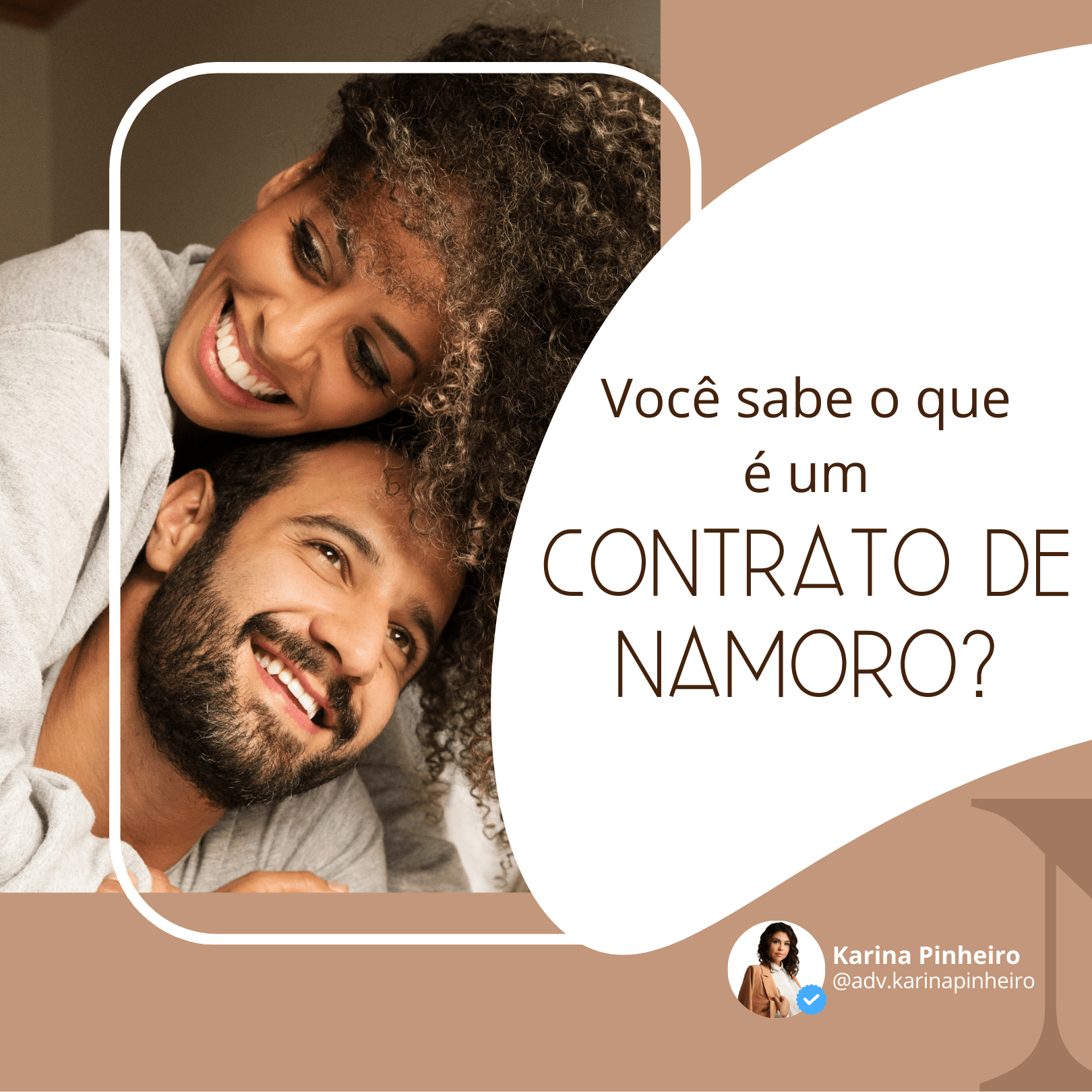 Carrossel sobre contrato de namoro para Instagram